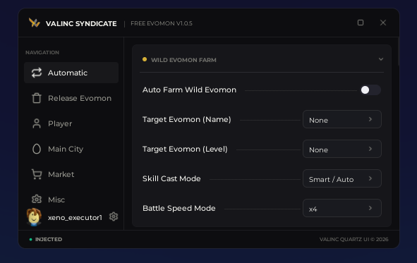 Valinc Syndicate Free Evomon v1.9.5 OP script