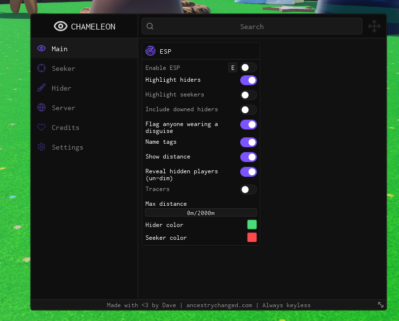 Chameleon Script Keyless by Dave